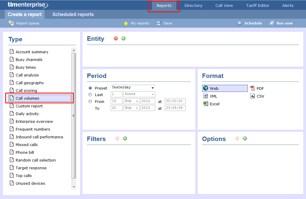 Call Volumes - Running