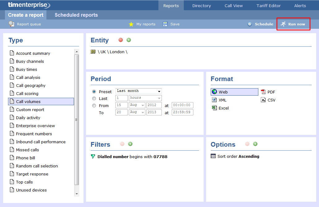 Call Volumes - Creating