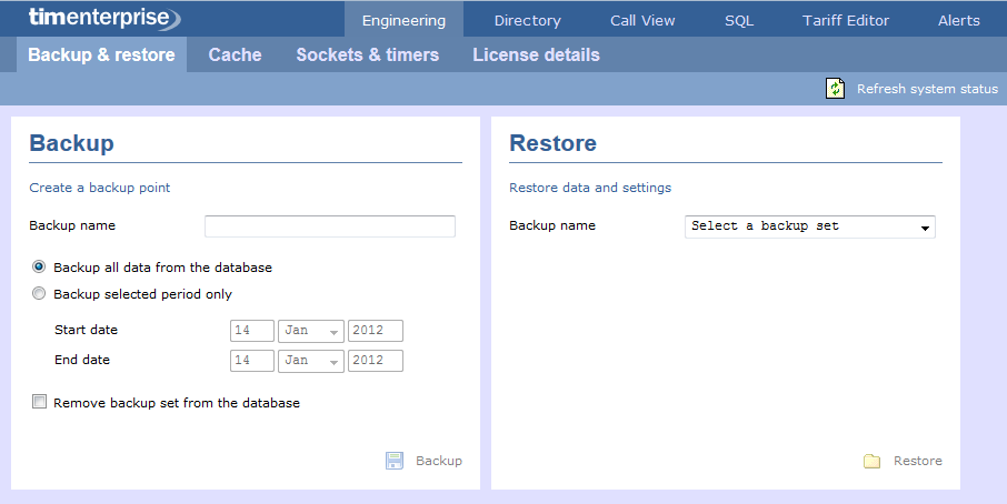 Engineering - backup