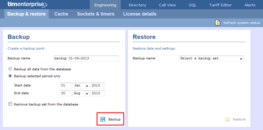 Engineering - backup