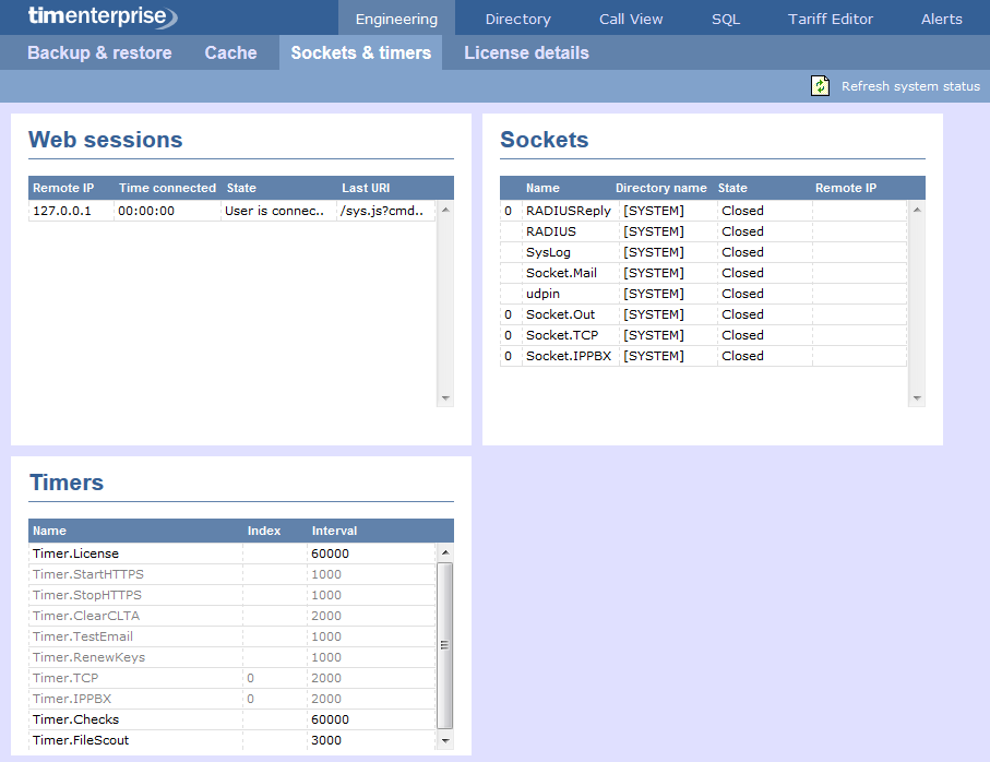 Engineering - sockets & timers
