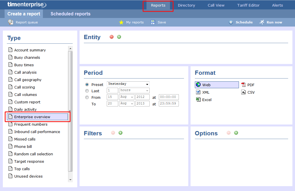 Enterprise Overview - Running